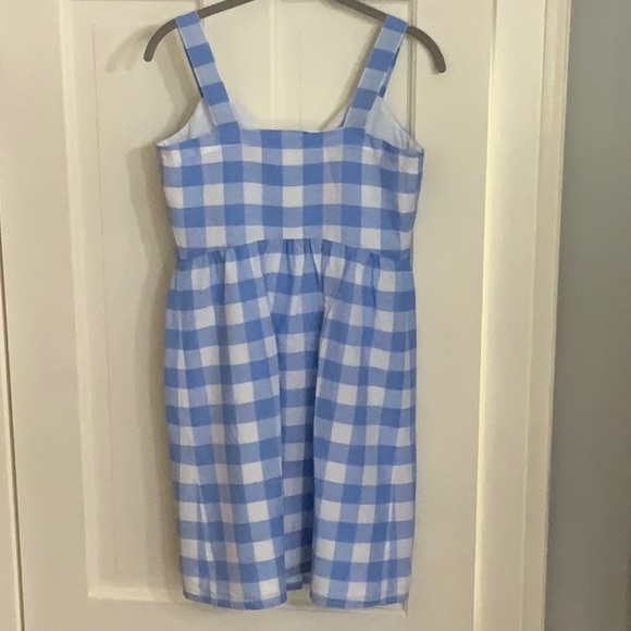 J.  Crew Blue and White Check Sundress Size 0 - Picture 4 of 4
